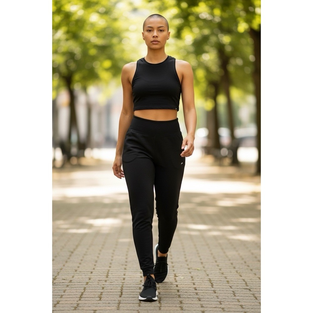Alphalete Black Cropped Athletic Tank Top Sleeveless Gym NWT XS